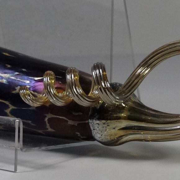 Glass blown handmade eggplant - Small Gourds - Pumpkin Patch Handmade Glass bulb - Picture 8 of 16